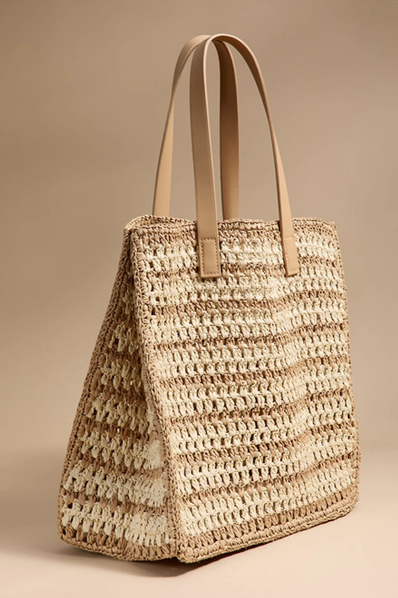 Grace Woven Straw Tote Bag
