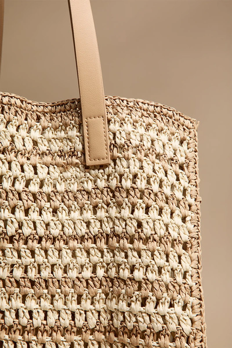 Grace Woven Straw Tote Bag