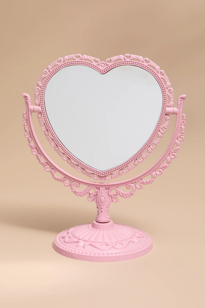 Heart Tabletop Vanity Mirror