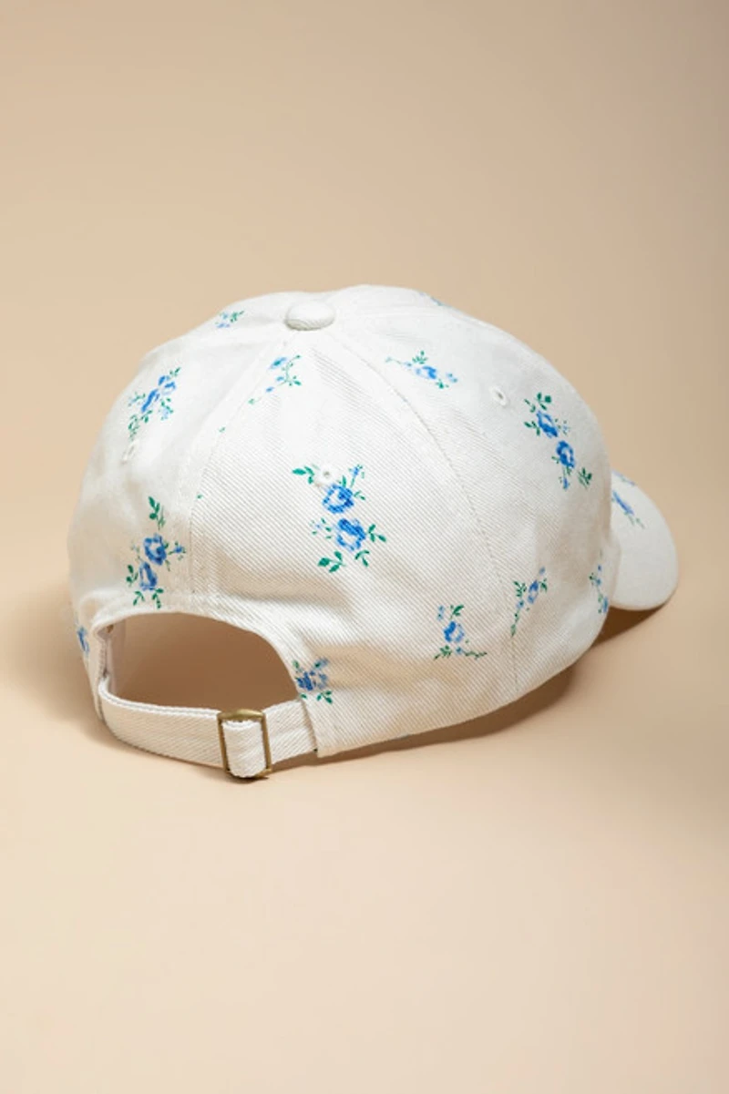 New York 1989 Floral Baseball Hat