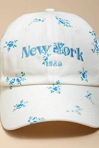 New York 1989 Floral Baseball Hat