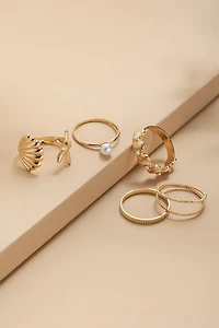 Jane Starfish Ring Set