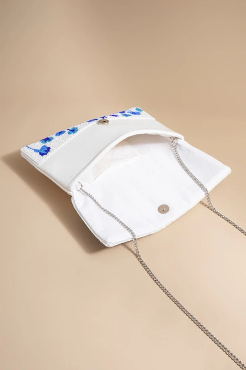 Marriage Material Beaded Clutch Bag