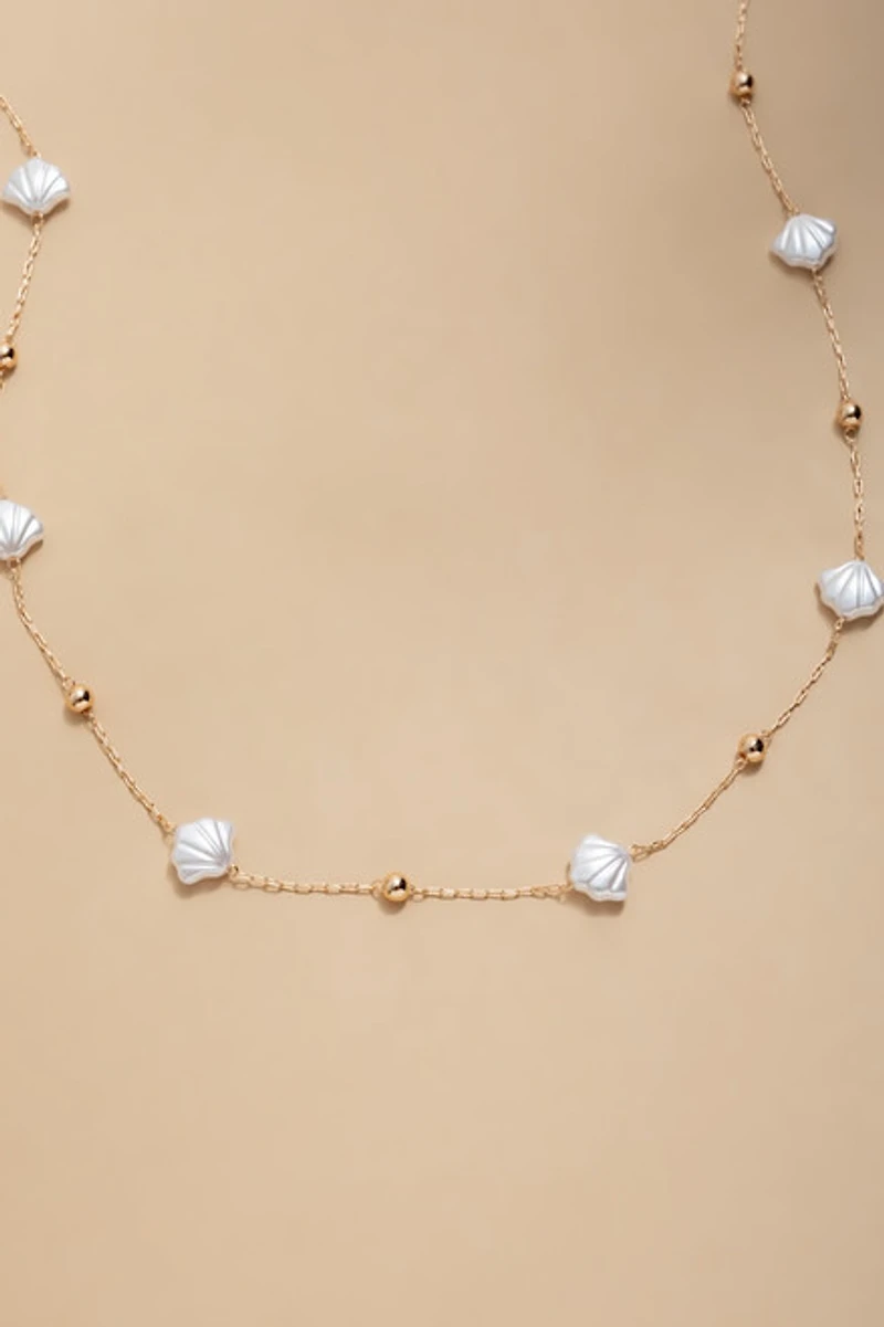 Sandra Shell Station Necklace