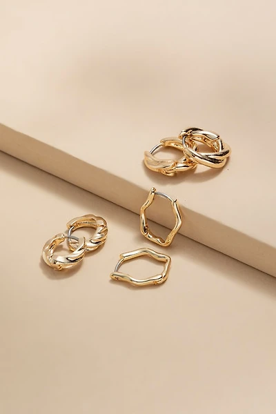 Marcella Mixed Huggie Earring Set