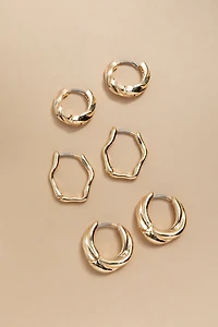 Marcella Mixed Huggie Earring Set