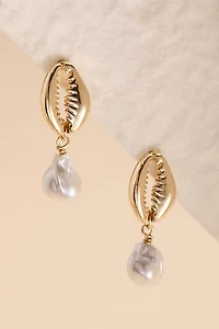 Gina Pearl Shell Drop Earrings