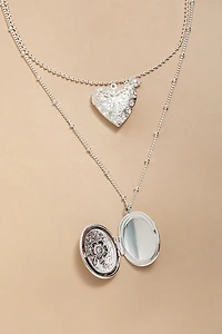 Kathie Layered Locket Pendant Necklace