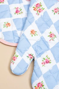 Harlequin Rose Pot Holder Set