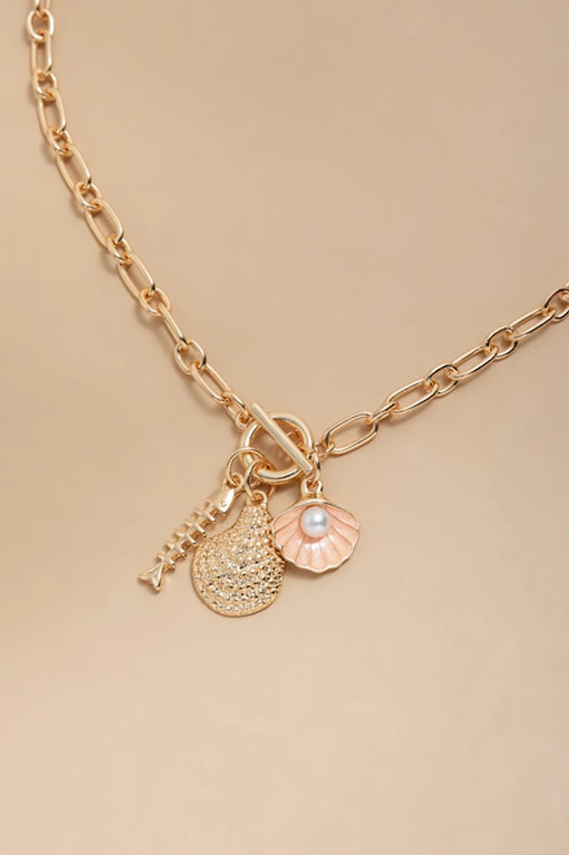 Amelia Nautical Charm Pendant Necklace