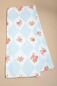 Harlequin Rose Print Tea Towel