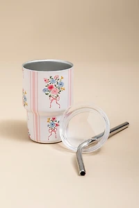 Floral Striped 2oz Tiny Tumbler