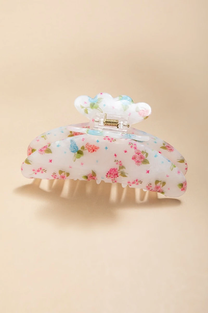 Marcella Floral Resin Hair Claw