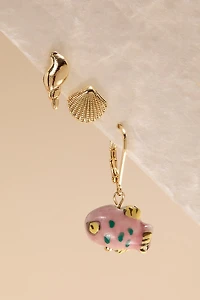 Carmen Ceramic Fish Earring Set