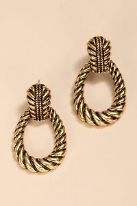 Roxy Doorknocker Drop Earrings