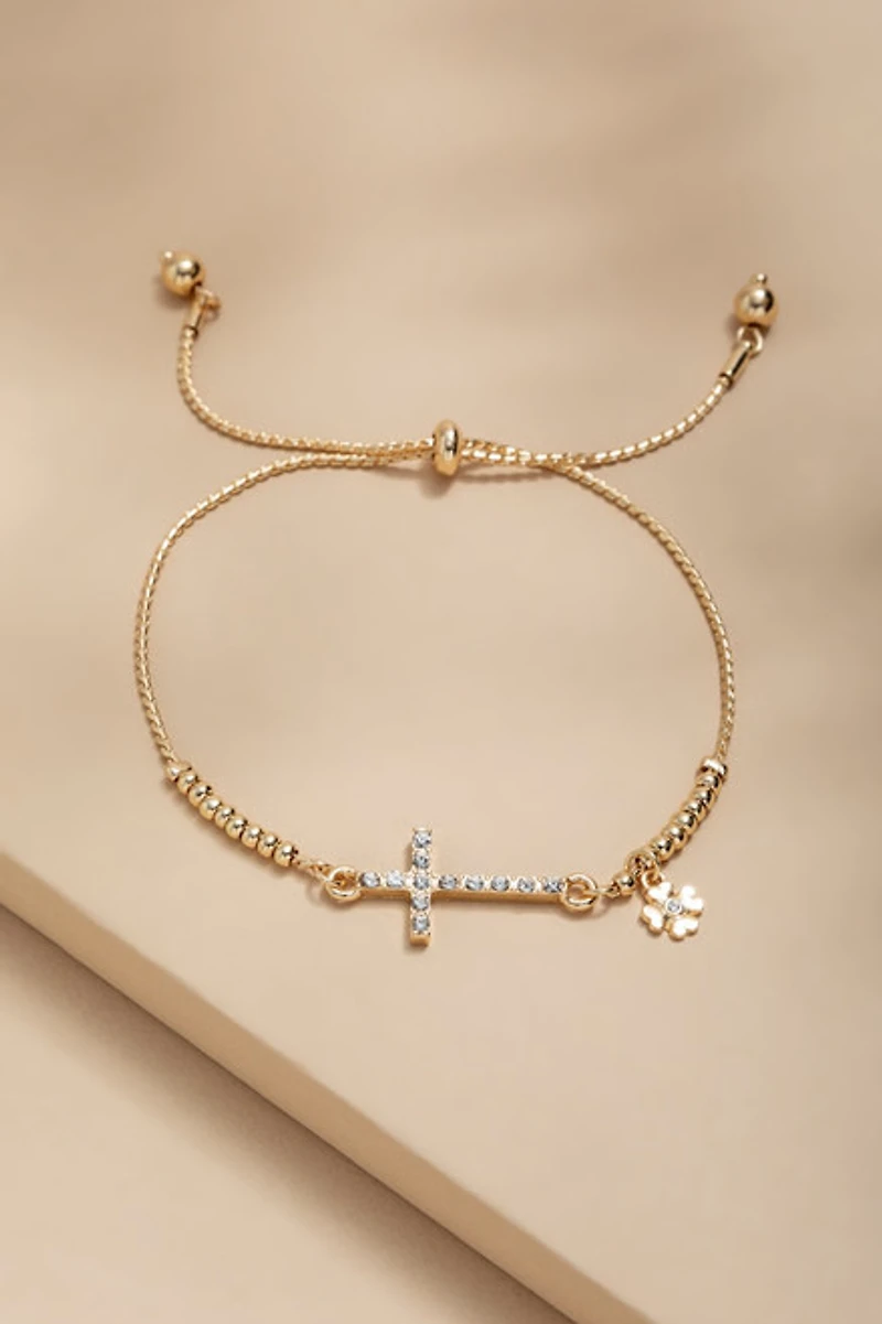 Dana Pave Cross Bracelet