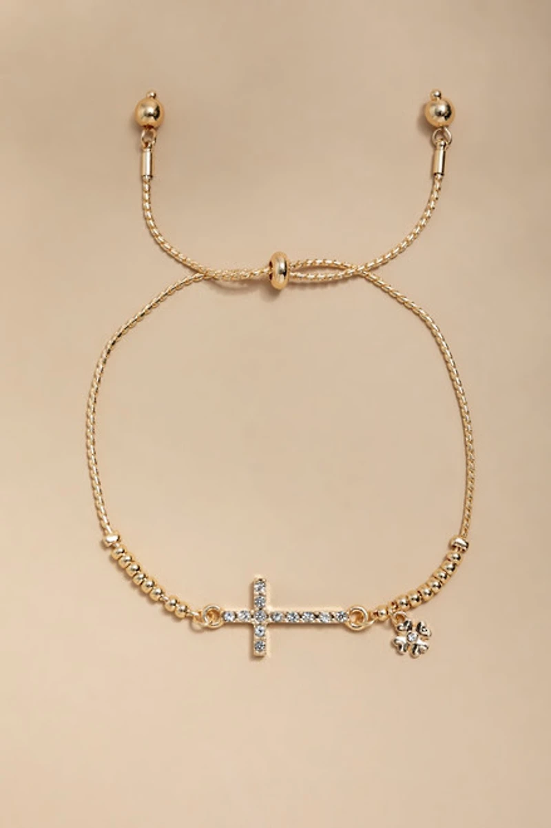 Dana Pave Cross Bracelet