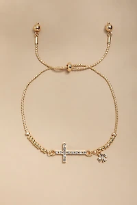 Dana Pave Cross Bracelet