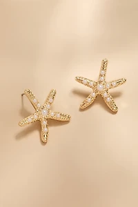 Marla Pearl Starfish Stud Earrings