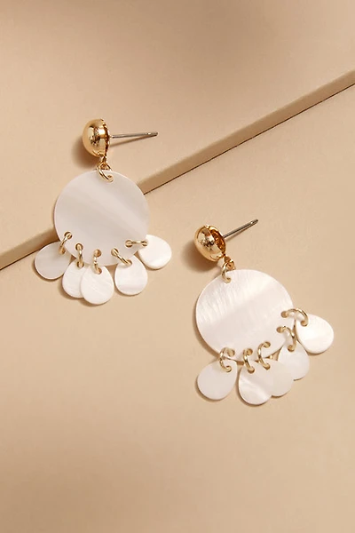 Diana Floral Pearl Drop Earrings