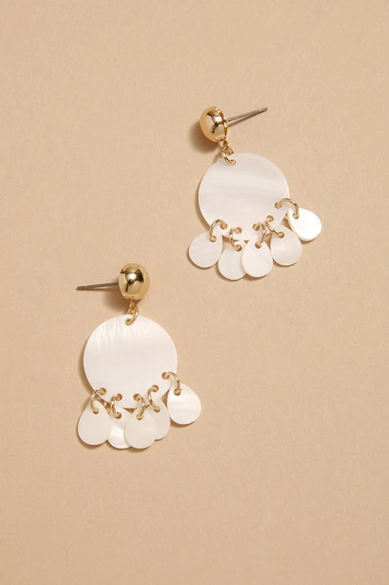 Diana Floral Pearl Drop Earrings