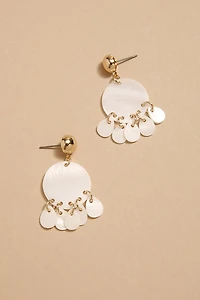 Diana Floral Pearl Drop Earrings