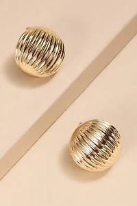 Leslie Textured Ball Stud Earrings