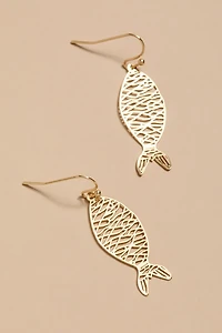 Juliet Filigree Fish Drop Earrings