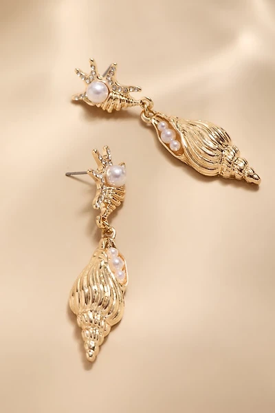 Rae Pearl Conch Drop Earrings