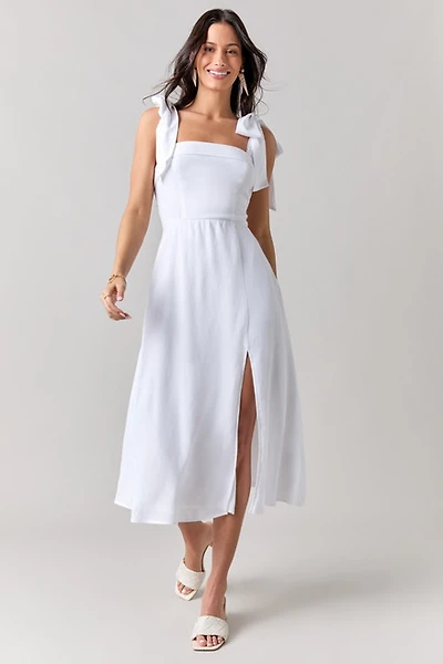 Leah Bow Tie Midi Dress