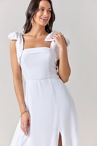 Leah Bow Tie Midi Dress