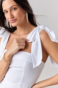 Leah Bow Tie Midi Dress
