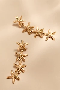Isabel Linear Starfish Drop Earrings
