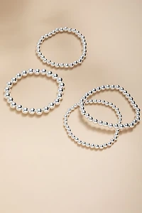 Jess Metal Bead Bracelet Set