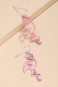 Anna Flamingo Drop Earrings