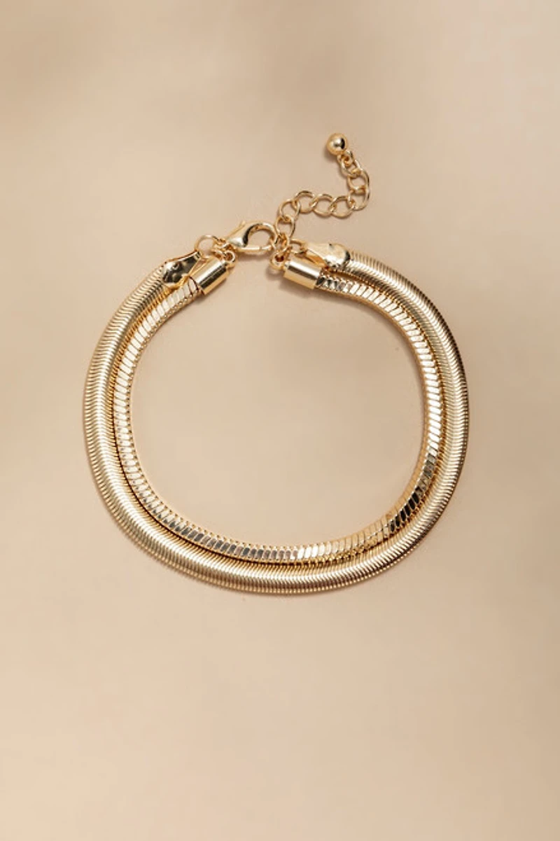 Karla Layered Snake Chain Bracelet