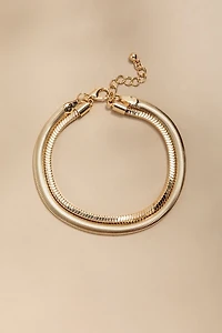 Karla Layered Snake Chain Bracelet
