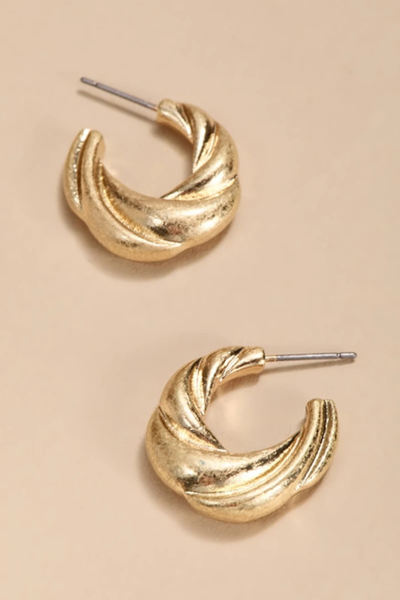 Alice Chunky Twisted Hoop Earrings