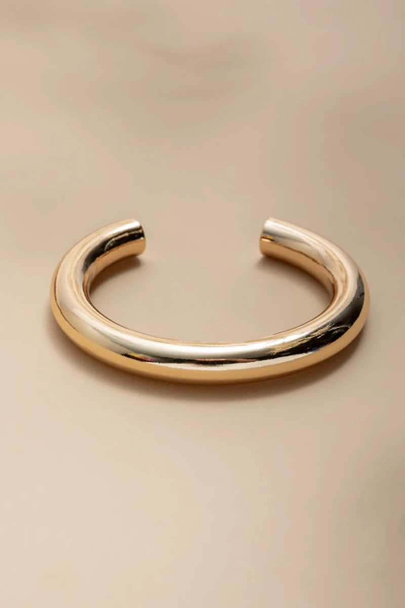 Mara Gold Sculpted Cuff Bracelet