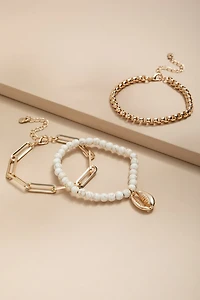 Angie Pearl Mixed Bracelet Set