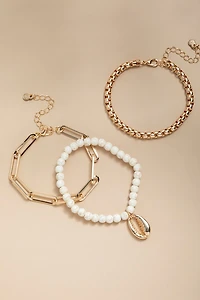 Angie Pearl Mixed Bracelet Set