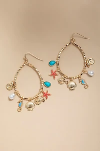 Betty Beach Charm Drop Earrings