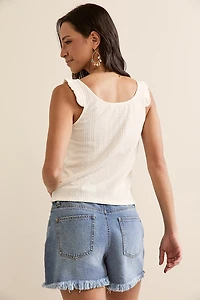 Lisa Button Down Tank Top