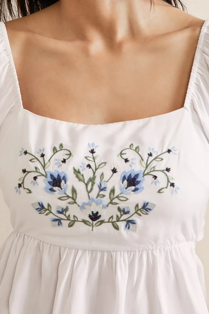 Tina Floral Embroidered Top