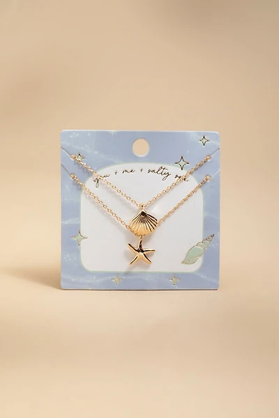 You Me Salty Sea Bestie Necklace Set