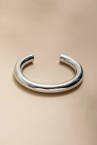 Mara Silver Sculpted Cuff Bracelet