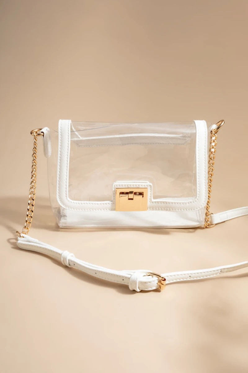 Malvina Clear Crossbody Handbag