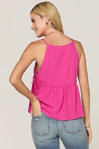 Claire Side Tie Sleeveless Top