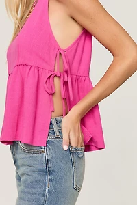 Claire Side Tie Sleeveless Top