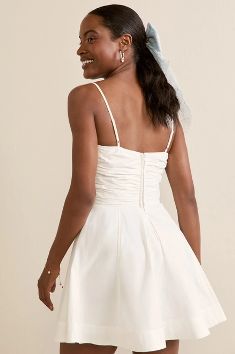 Camille Tie Front Mini Dress
